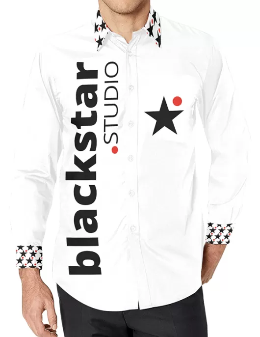 EV61A - blackstar.STUDIO Logo Shirt-Ji-ai blackstar-EV61A-Bowie Fashion-Shirts-Brand Ji-ai Fashion House-Brand Ji-ai blackstar-Brand blackstar.STUDIO-Shirts-Event Products 2023 | Stachini